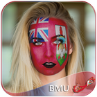 Bermuda Flag Face Paint - Expert Photo Editor ícone