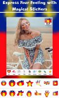 برنامه‌نما Guadeloupe Flag Face Paint - Standard Photography عکس از صفحه