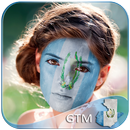 Guatemala Flag Face Paint - Auto Alignment Editor APK