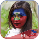 Haiti Flag Face Paint - Crystal Clear Photography icon