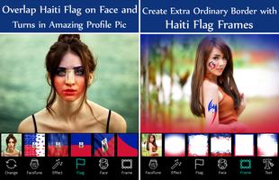 Haiti Flag Face Paint - Crystal Clear Photography Screenshot 1