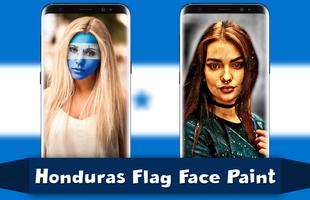Honduras Flag Face Paint - Ghost Reduction Editor पोस्टर