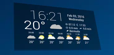 Simple Time & Weather Widget