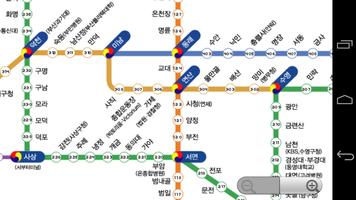 Busan Metro Map poster