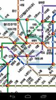 Seoul Metro Subway Map poster