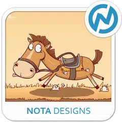 Funny Horse ND Xperia Theme APK download