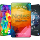 Note 8 wallpapers Lock Screen icône