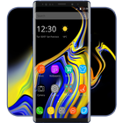 Tema colorido de la nota 9 icono