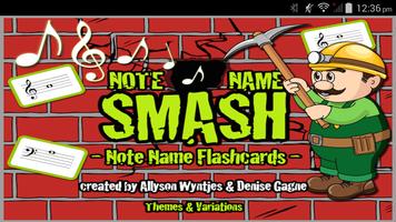 Note Name Smash Affiche