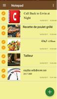 Notepad Memo Multi-Language Affiche
