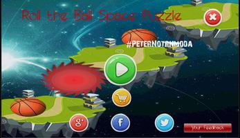 Roll the Ball Space Puzzle Affiche