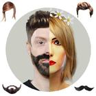 Beard and head Salon icône