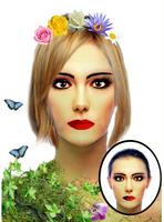 Hair And Flowers Crown maker پوسٹر