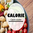 Icona calorie nel  alimentare per obiettivi di fitness