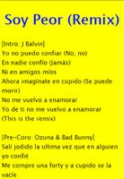 Soy Peor Remix - Bad Bunny FT J Balvin, Ozuna capture d'écran 1