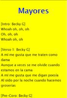 Mayores - Becky G ft. Bad Bunny تصوير الشاشة 1