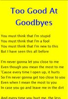 Too Good At Goodbyes - Sam Smith تصوير الشاشة 1