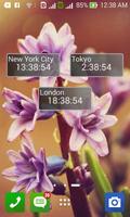 World time clock widget screenshot 1
