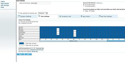 2 Schermata Web Filter with App Control