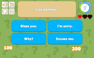 Spanish English Learning Game-poster