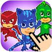 PJ Pixel Hero Masks - Color by Number