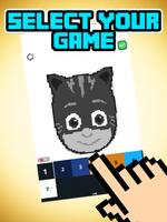 PJ Pixel Hero Masks - Color by Number screenshot 1