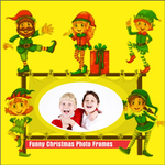 Funny Christmas Photo Frames 3D Design Gallery HD APK
