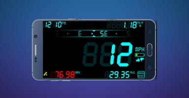 GPS Speedometer & Compass Plakat