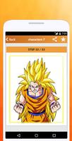 How to Draw DBZ Characters تصوير الشاشة 2