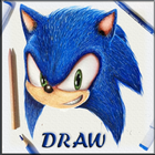 How to Draw Sonic أيقونة