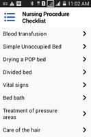 Nursing Procedure Checklist Affiche