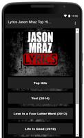 Jason Mraz Song Lyrics Top Hits पोस्टर