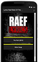 Raef Song Lyrics Best Of The Best capture d'écran 1