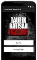 Taufik Batisah Top Hits Lyrics Affiche