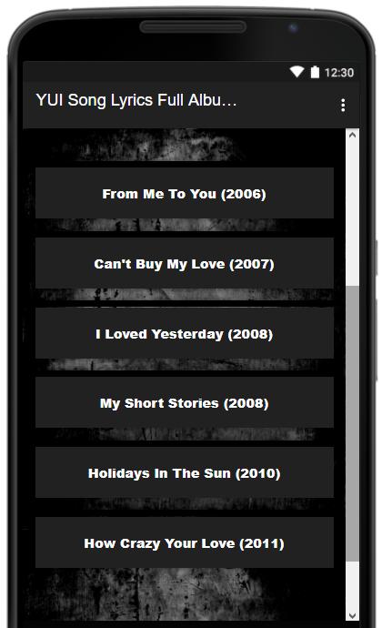 Yui Song Lyrics Full Albums For Android Apk Download Yui Song Lyrics Full Albums For Android Apk Download