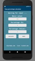 Easy percentage calculator โปสเตอร์