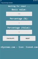 Easy percentage calculator ภาพหน้าจอ 1