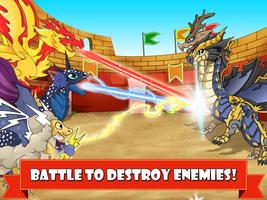 Dragon Battle: Dragons fighting game اسکرین شاٹ 1