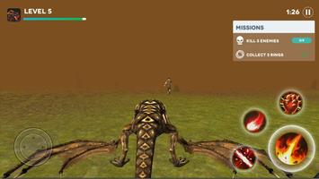 Fire Wyvern Simulator 3D Game imagem de tela 1