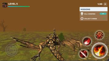 Fire Wyvern Simulator 3D Game imagem de tela 2