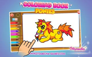 ponies coloring book for kids screenshot 2