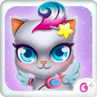 kids girls kitty cat dress up simgesi