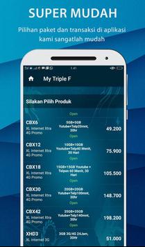 My Triple F - isi Pulsa, Kuota, PLN & PPOB apk screenshot