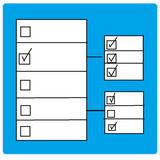 Hierarchical  checklist icon
