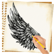 How to draw wings