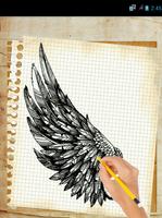 How to draw wings poster