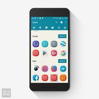 برنامه‌نما OneUI S21 - Icon Pack عکس از صفحه