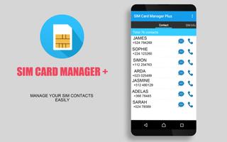 SIM Contacts Manager Plus poster