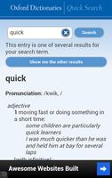 Oxford Dictionaries – Search screenshot 1