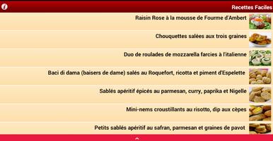 Recettes Francaises Faciles capture d'écran 1